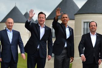 Putin, Cameron, Obama e Hollande al G8 del 2013