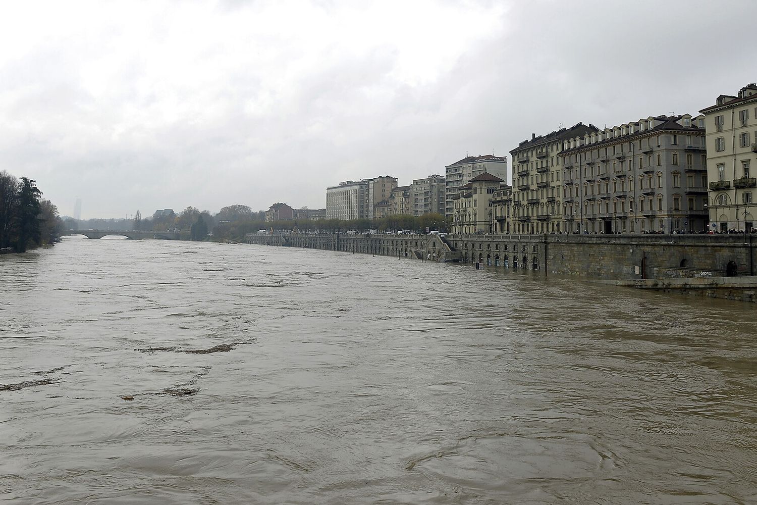 La piena del Po in un'immagine di repertorio