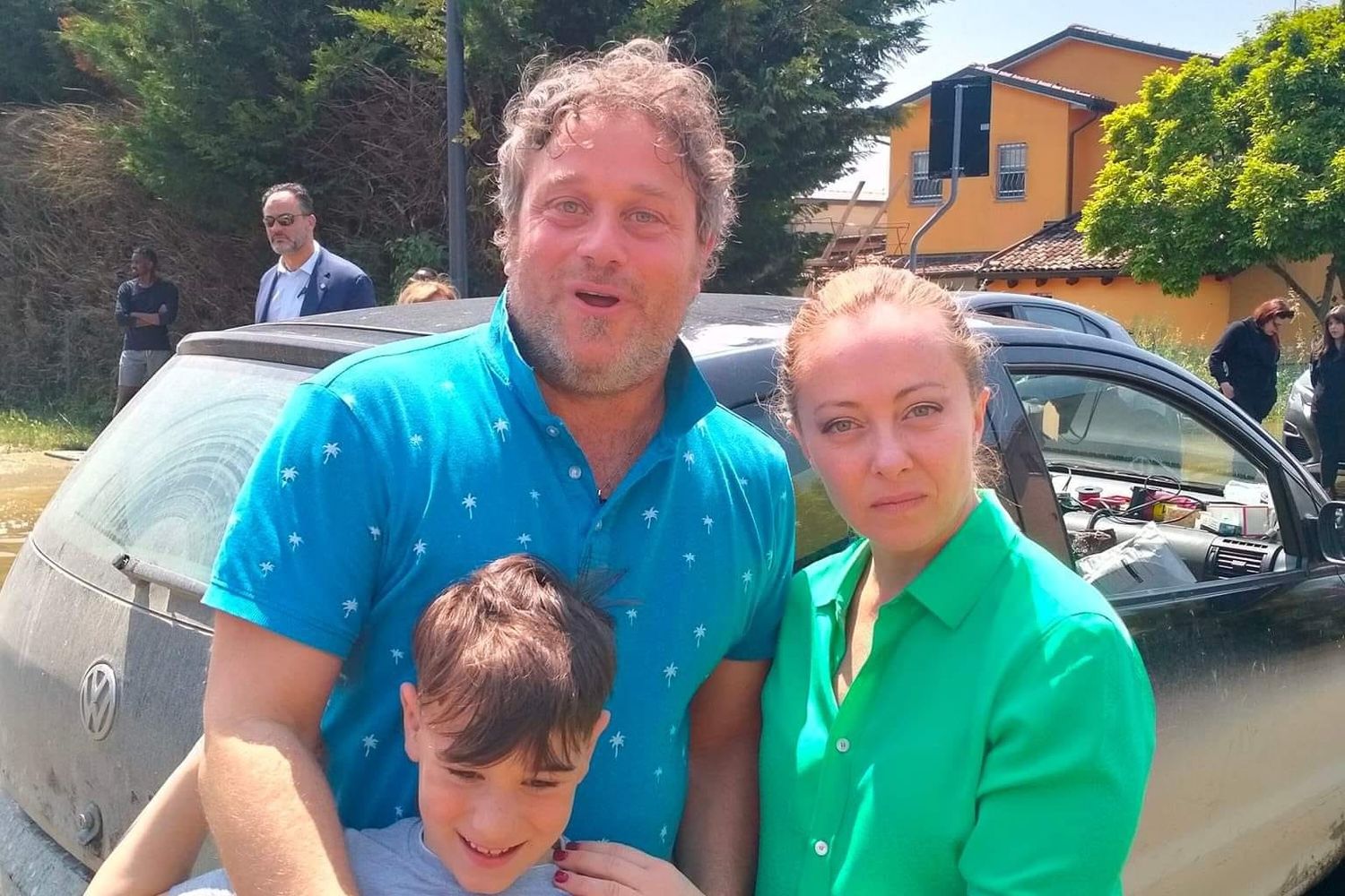 Giorgia Meloni incontra le popolazioni alluvionate