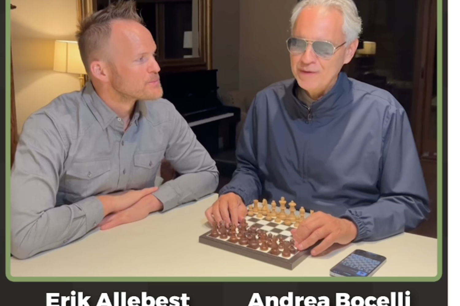 Erik Allebest e Andrea Bocelli