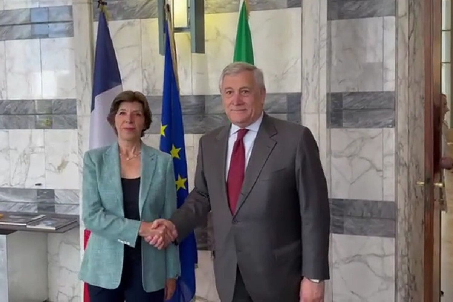 Il&nbsp;ministro degli Esteri francese Catherine Colonna alla Farnesina&nbsp;
