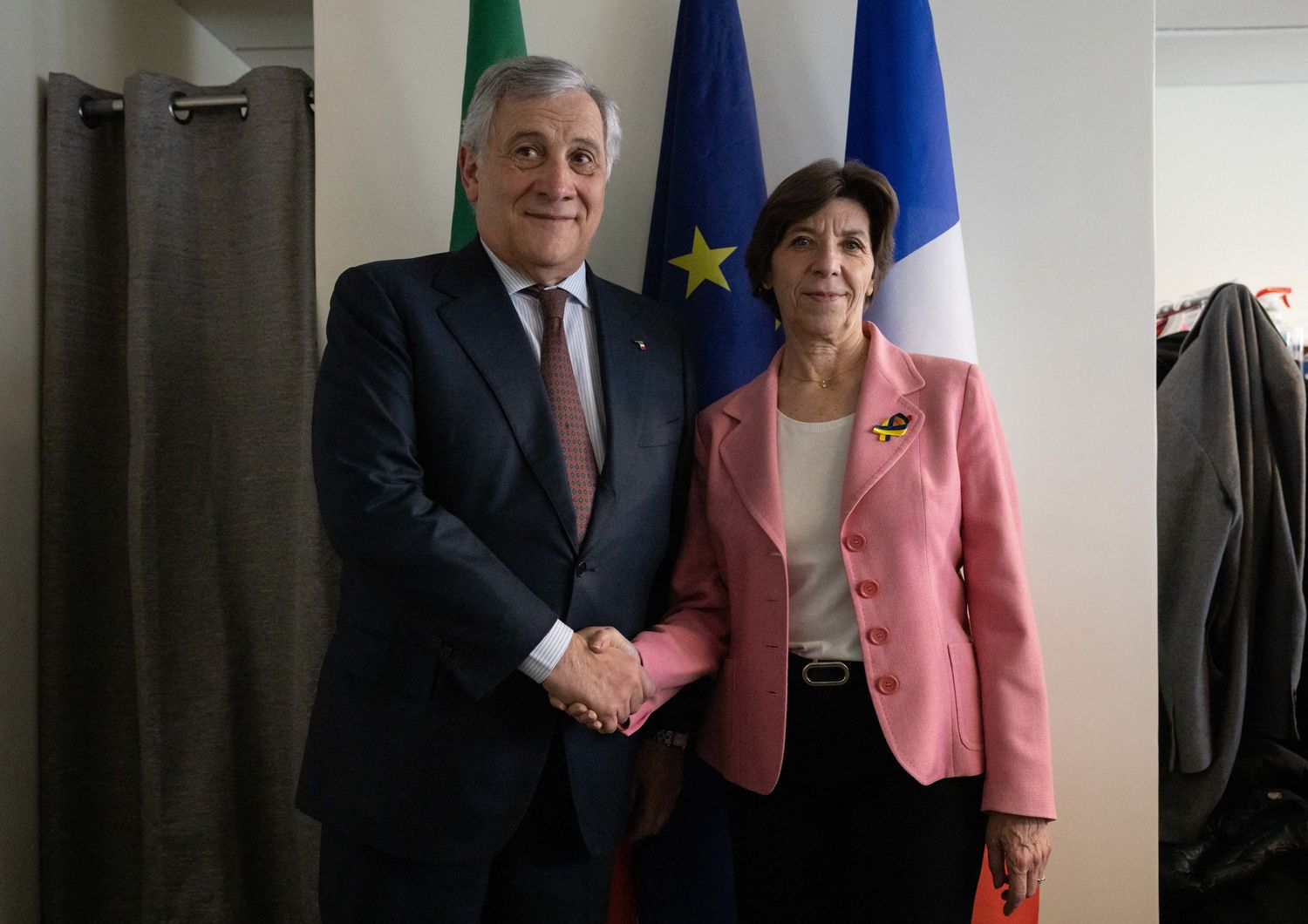 Il ministro degli Esteri Tajani e l'omologa francese Colonna in un incontro all'Onu a New York