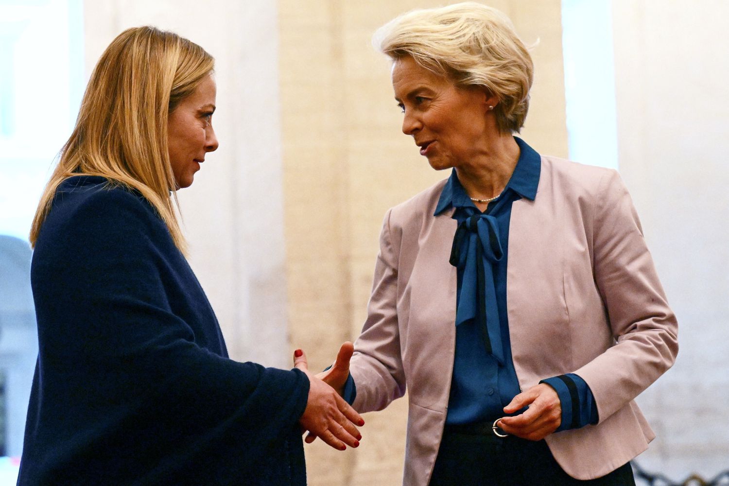 Meloni e von der Leyen