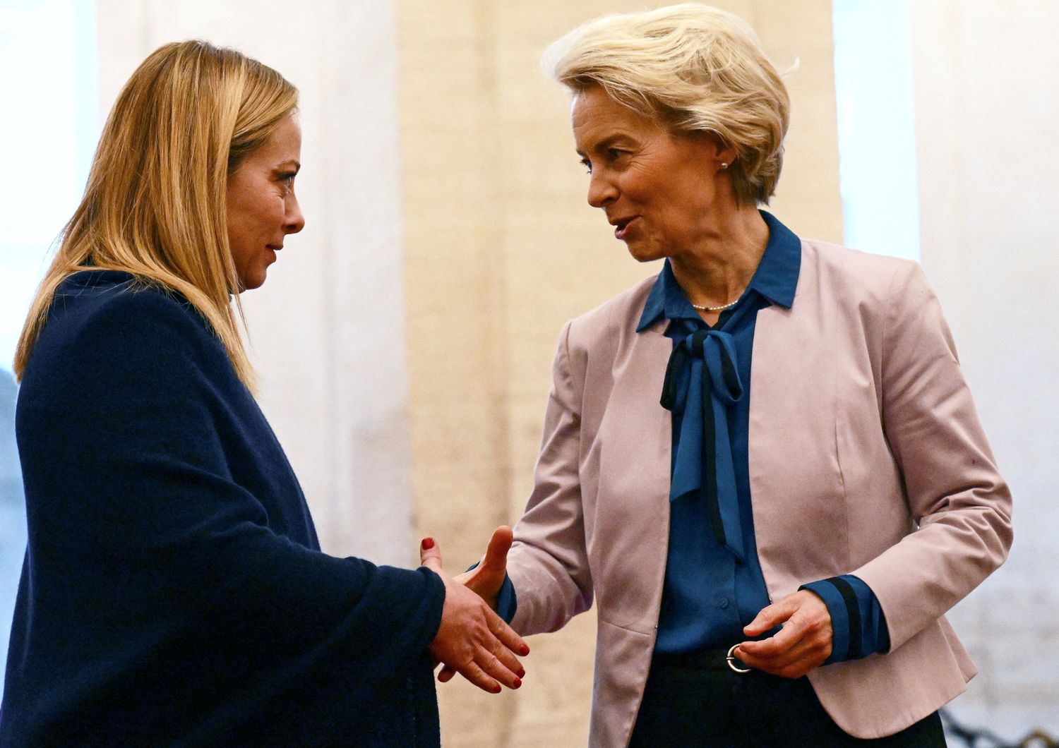 Meloni e von der Leyen