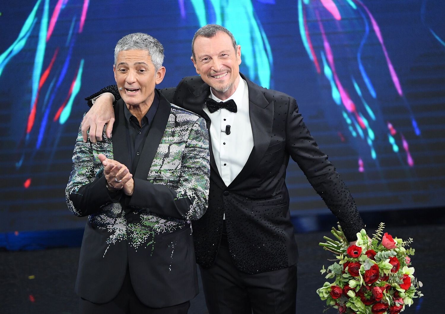 Fiorello e Amadeus a Sanremo