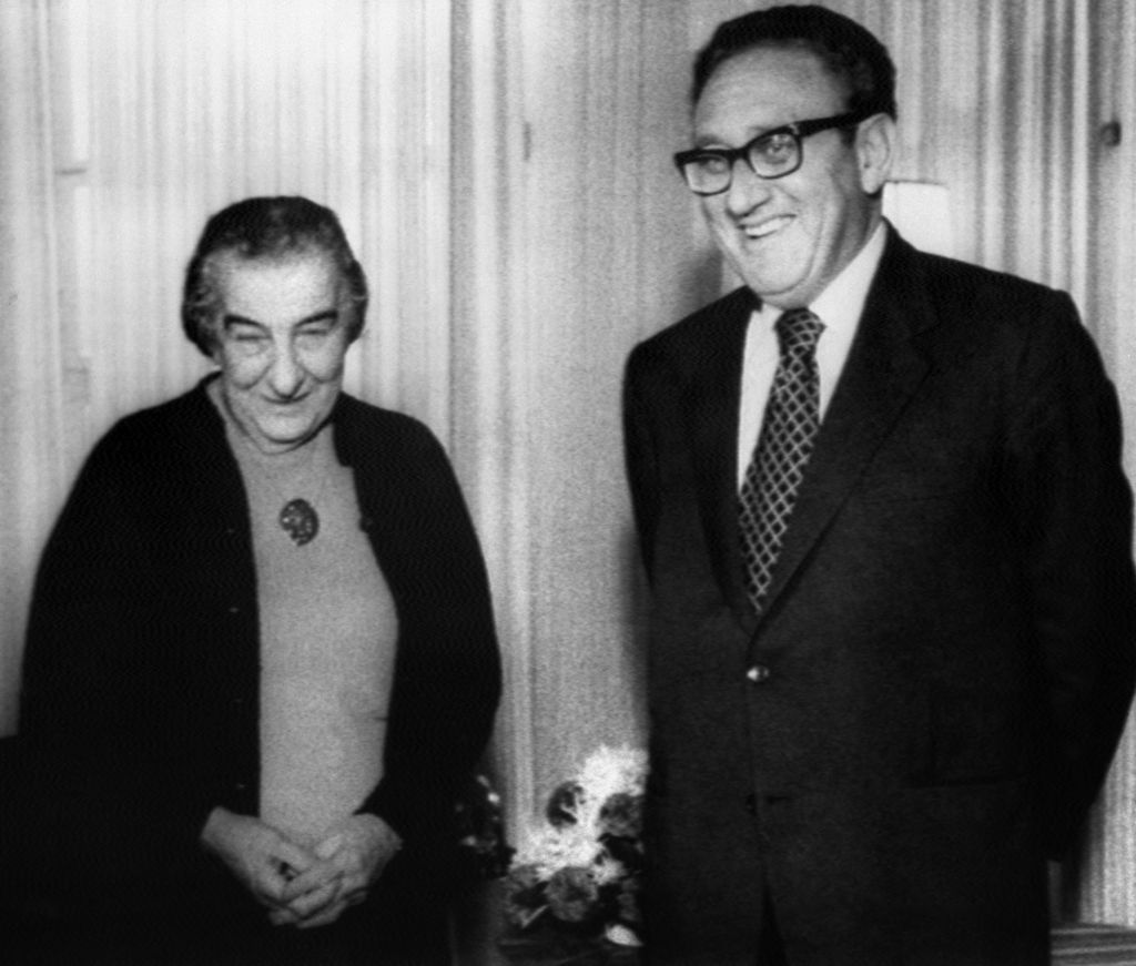 Golda Meir e Kissinger nel 1974