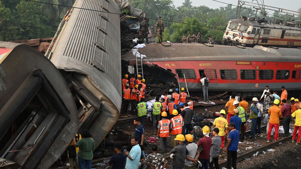 L'incidente ferroviario in India