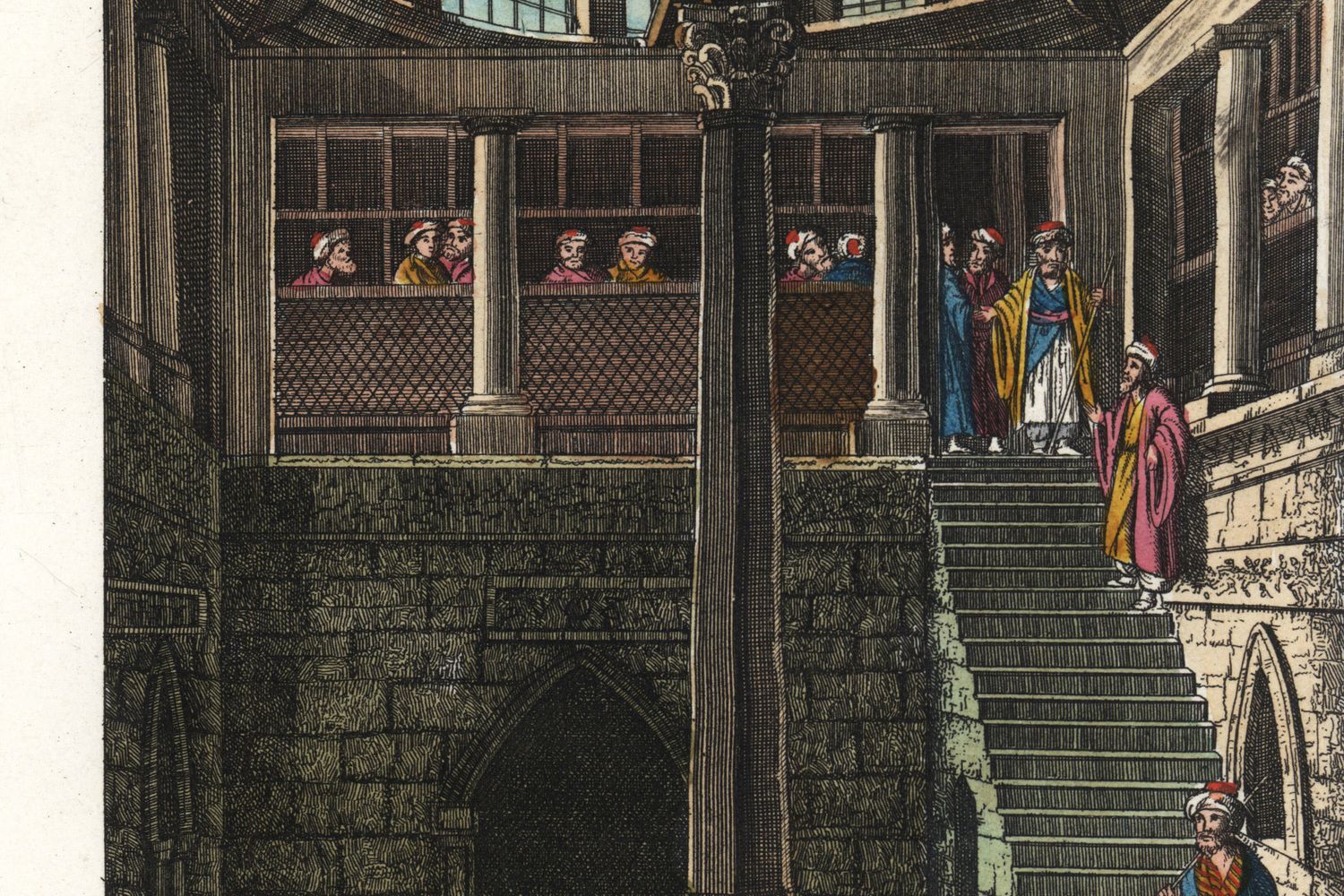 Il nilometro del Cairo in una raffiugurazione ottocentesca