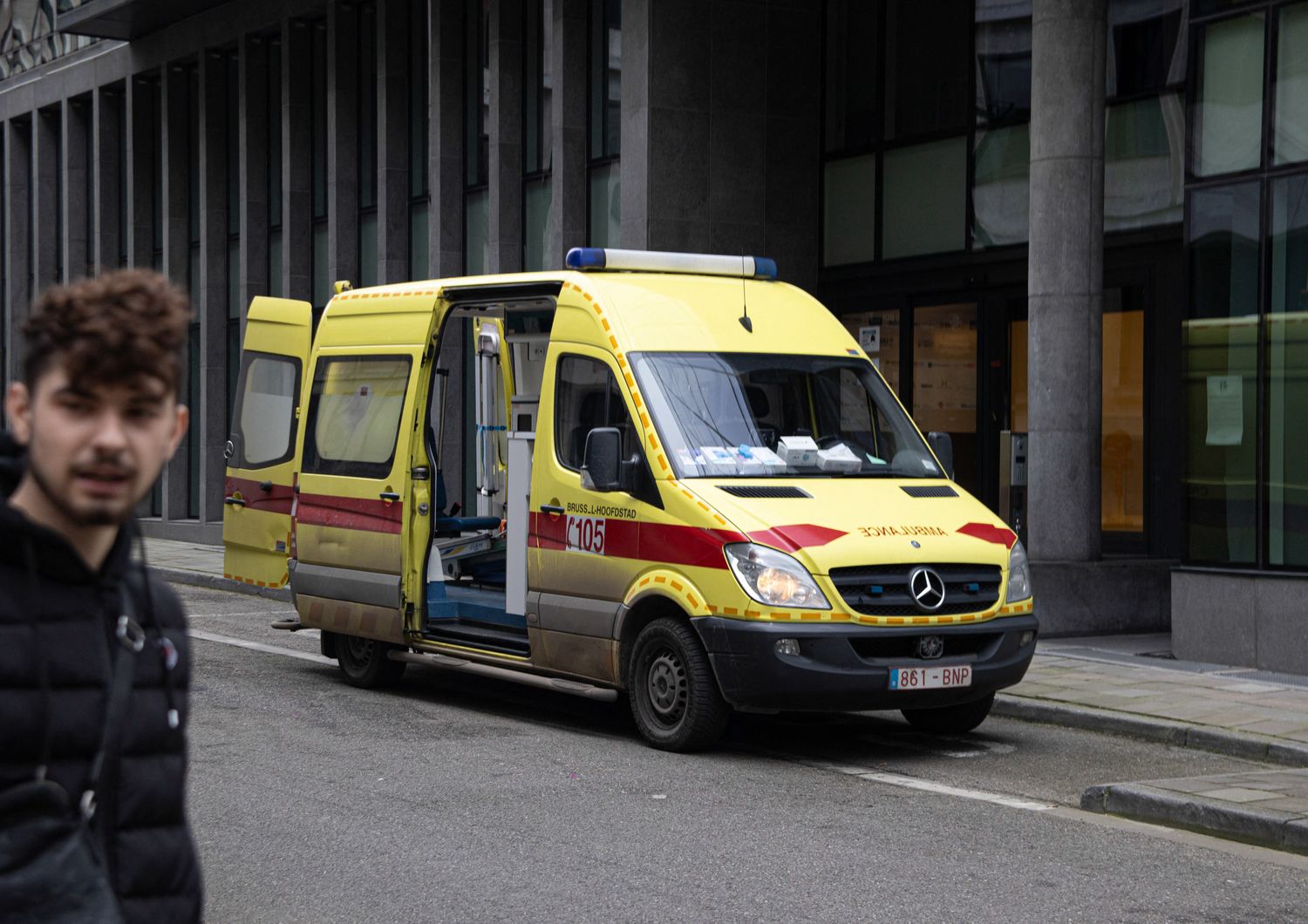 Ambulanza a Bruxelles&nbsp;