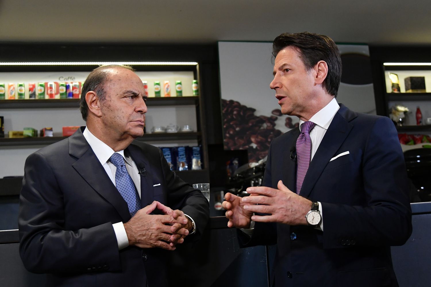 Bruno Vespa e Giuseppe Conte