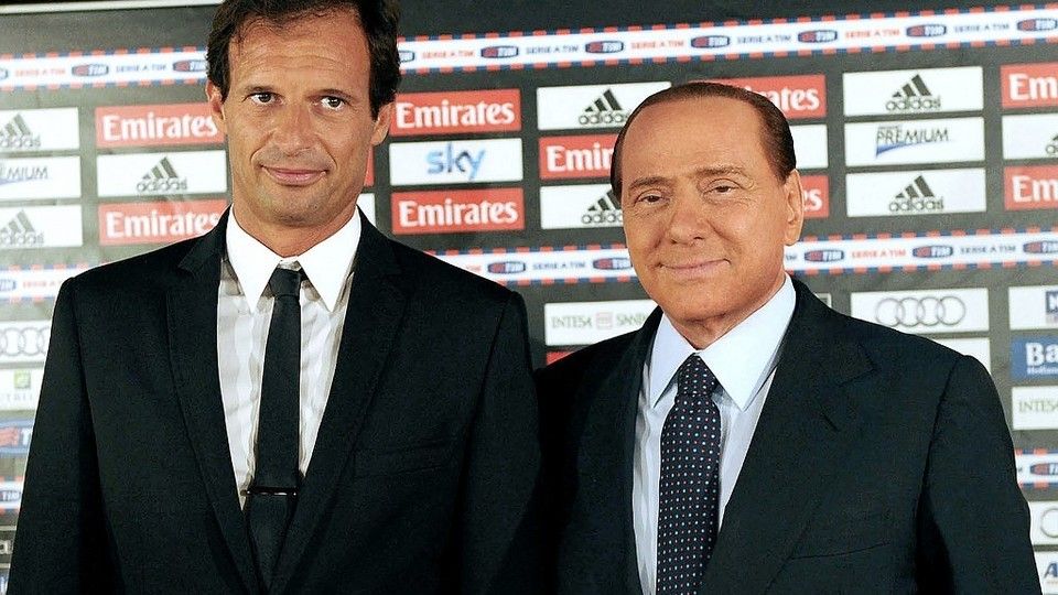 Con l'allenatore Massimiliano Allegri