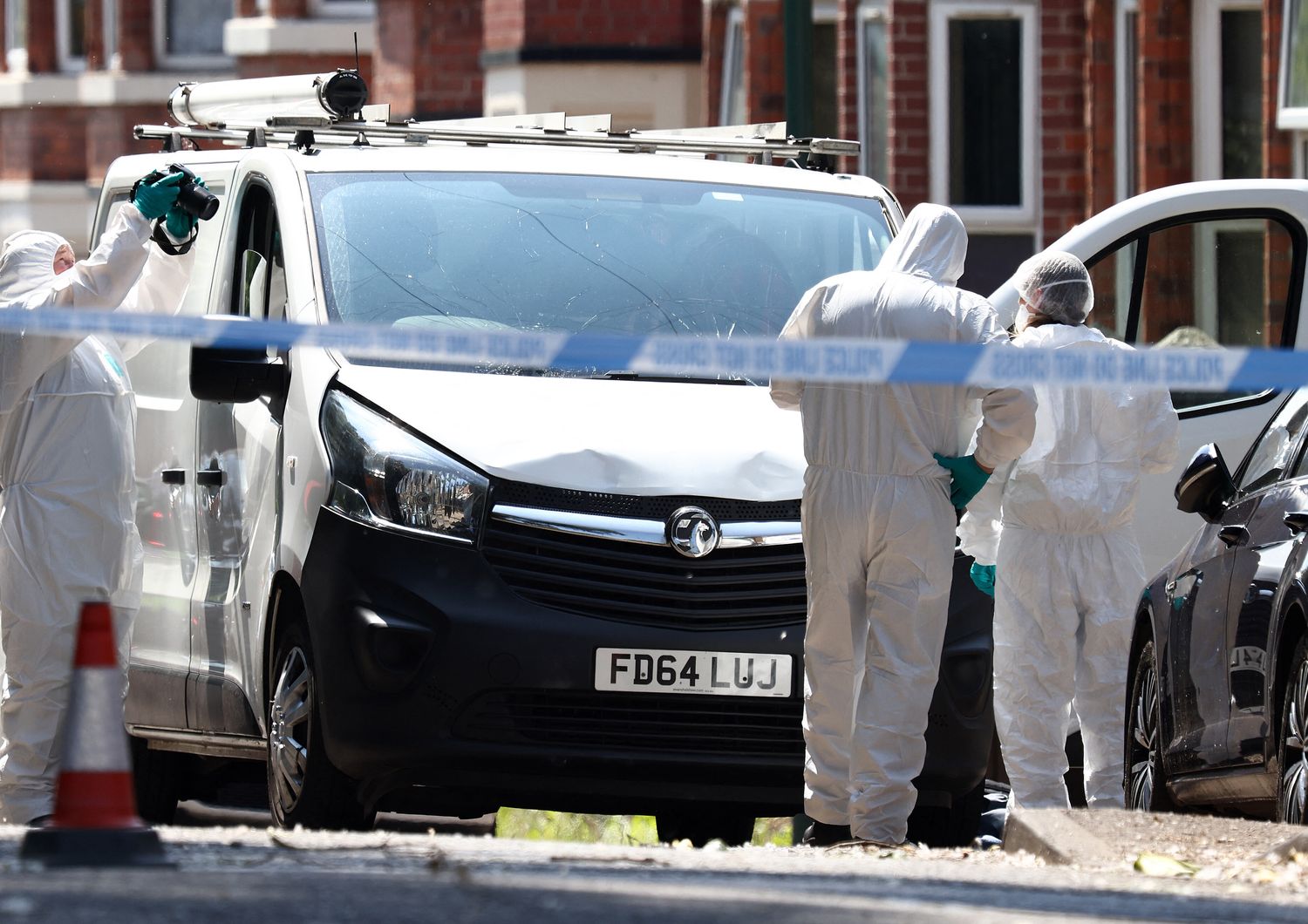 Rilievi dopo gli omicidi di Nottingham