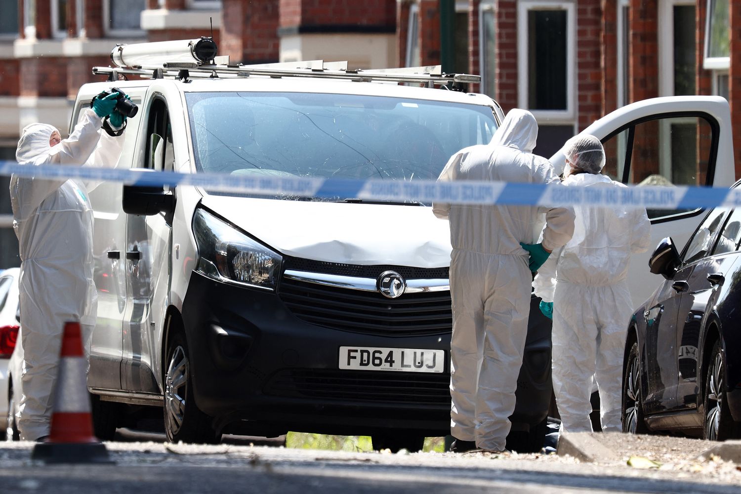 Rilievi dopo gli omicidi di Nottingham