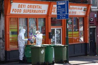 Rilievi dopo la strage di Nottingham