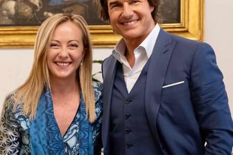 Giorgia Meloni e Tom Cruise&nbsp;