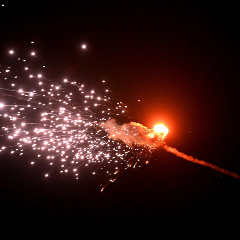 Un drone abbattuto nei cieli ucraini