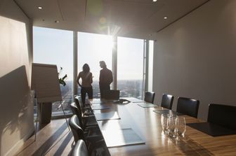 Manager in un ufficio