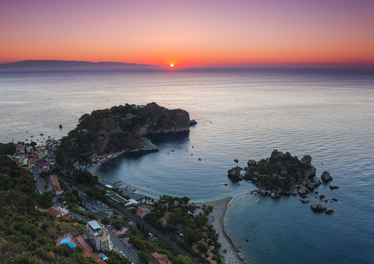 L'Isola Bella al tramonto