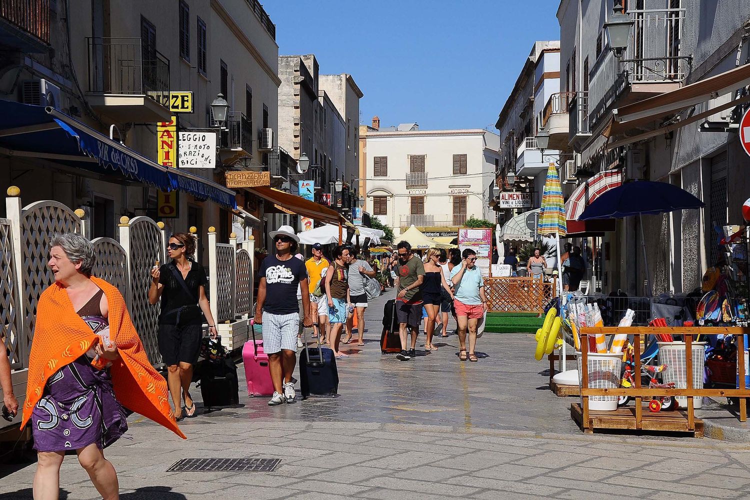 Il centro di Favignana&nbsp;