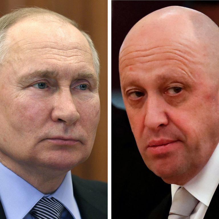 Putin e Prigozhin&nbsp;