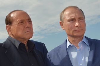 Silvio Berlusconi con Vladimir Putin