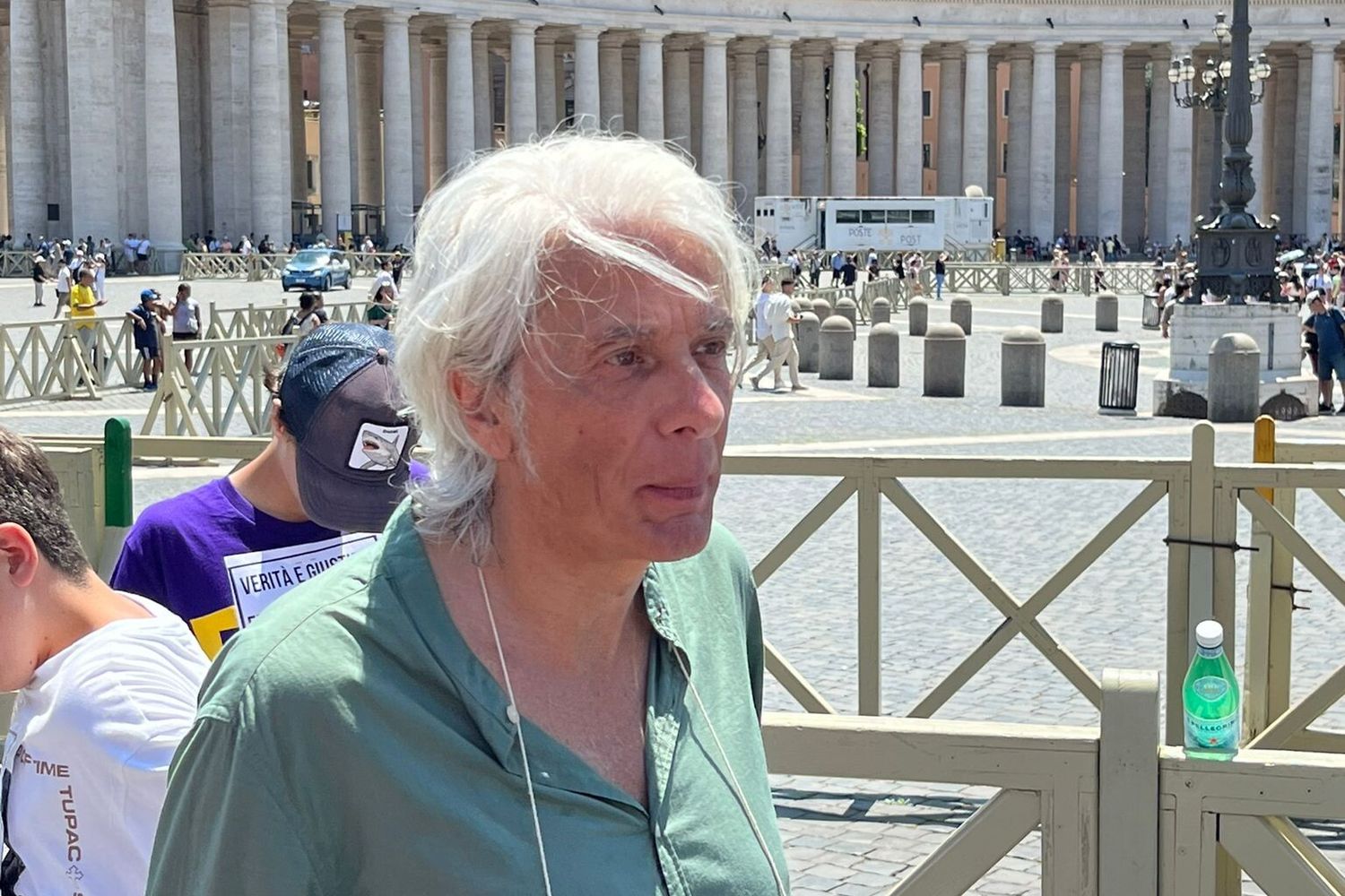Pietro Orlandi, in piazza San Pietro per l'Angelus