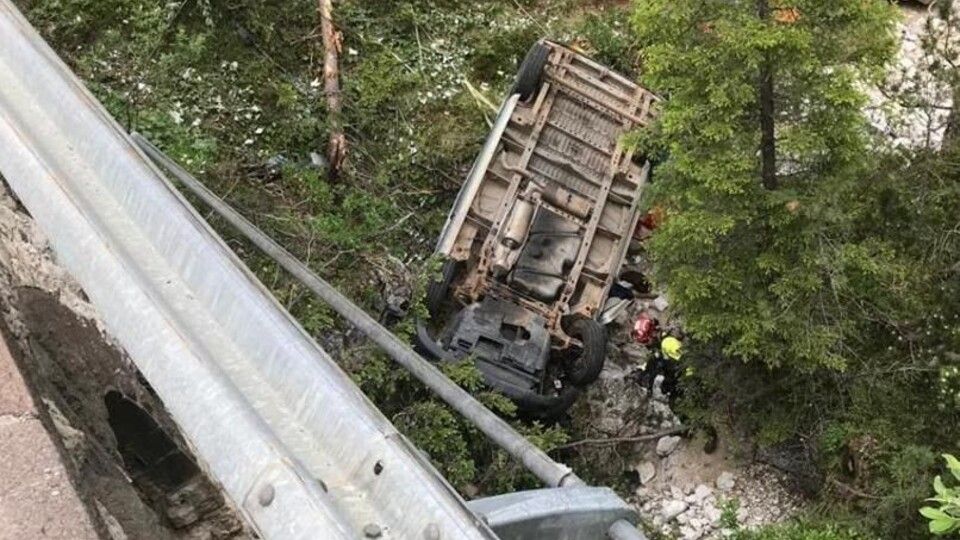 L'incidente al pullmino in Val di Fassa