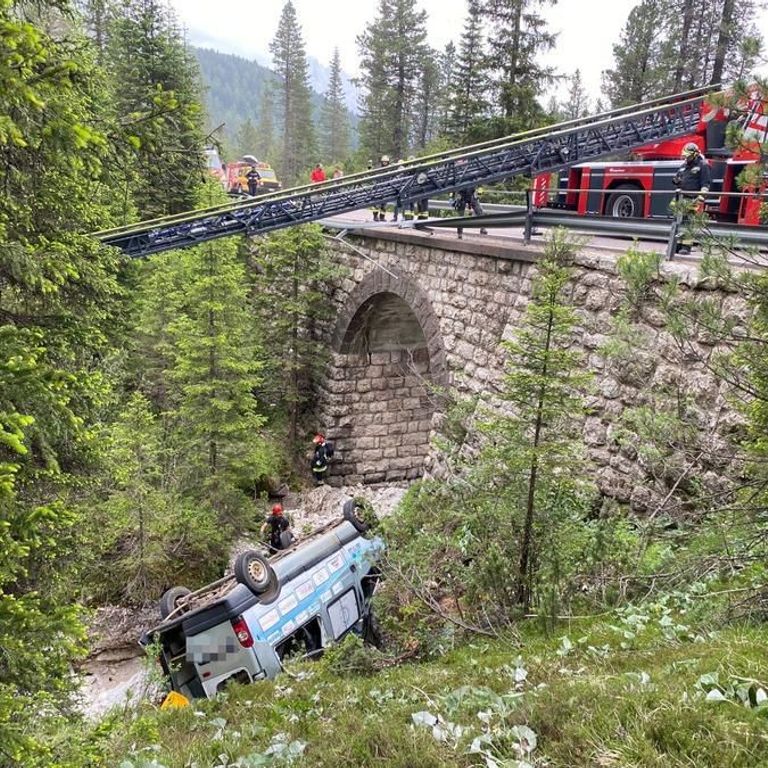 L'incidente al pullmino in Val di Fassa