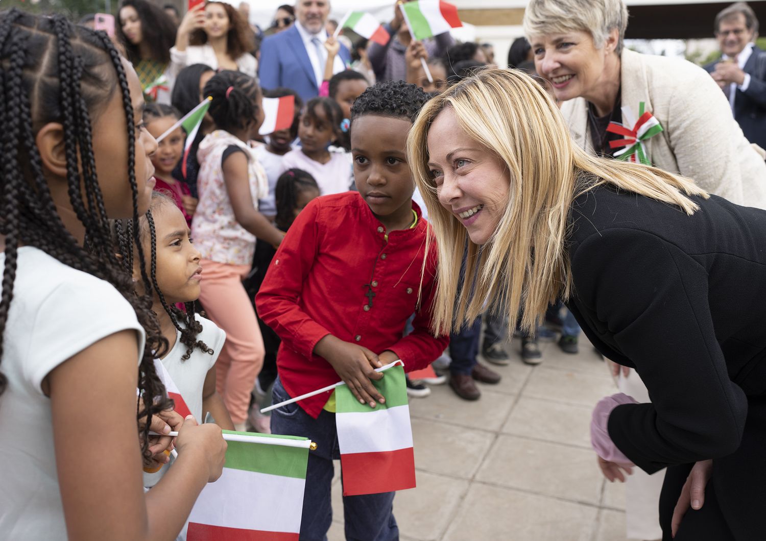 Giorgia Meloni ad Addis Abeba