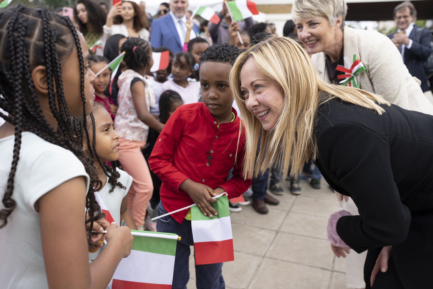 Giorgia Meloni ad Addis Abeba