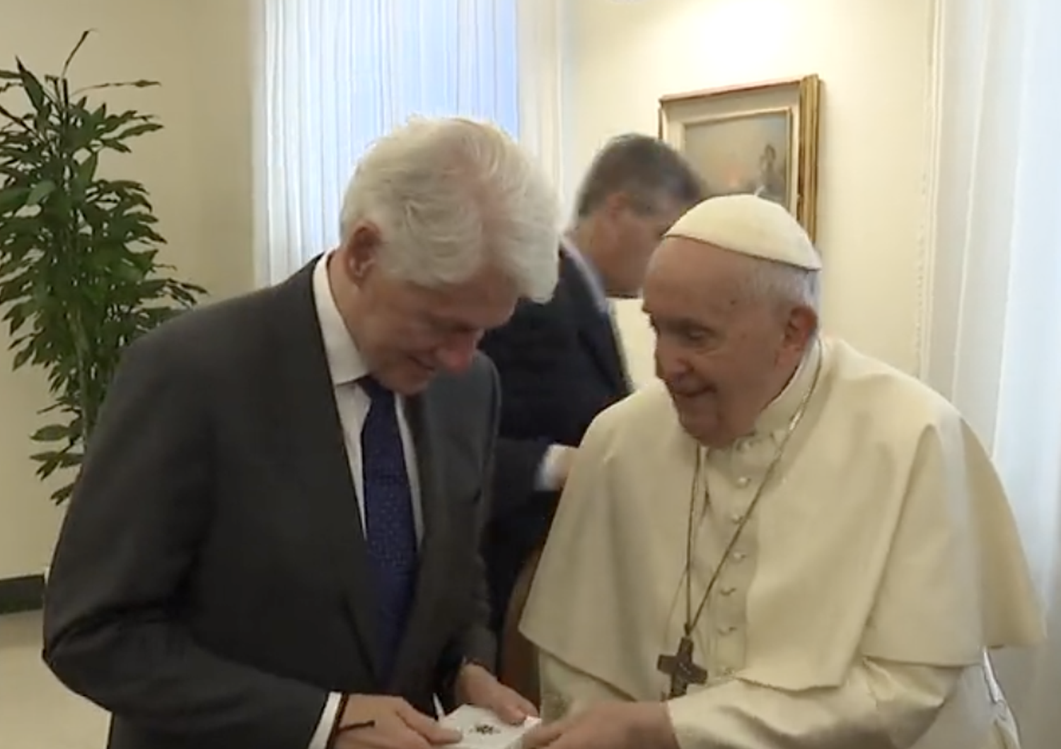 Bill Clinton e Papa Francesco