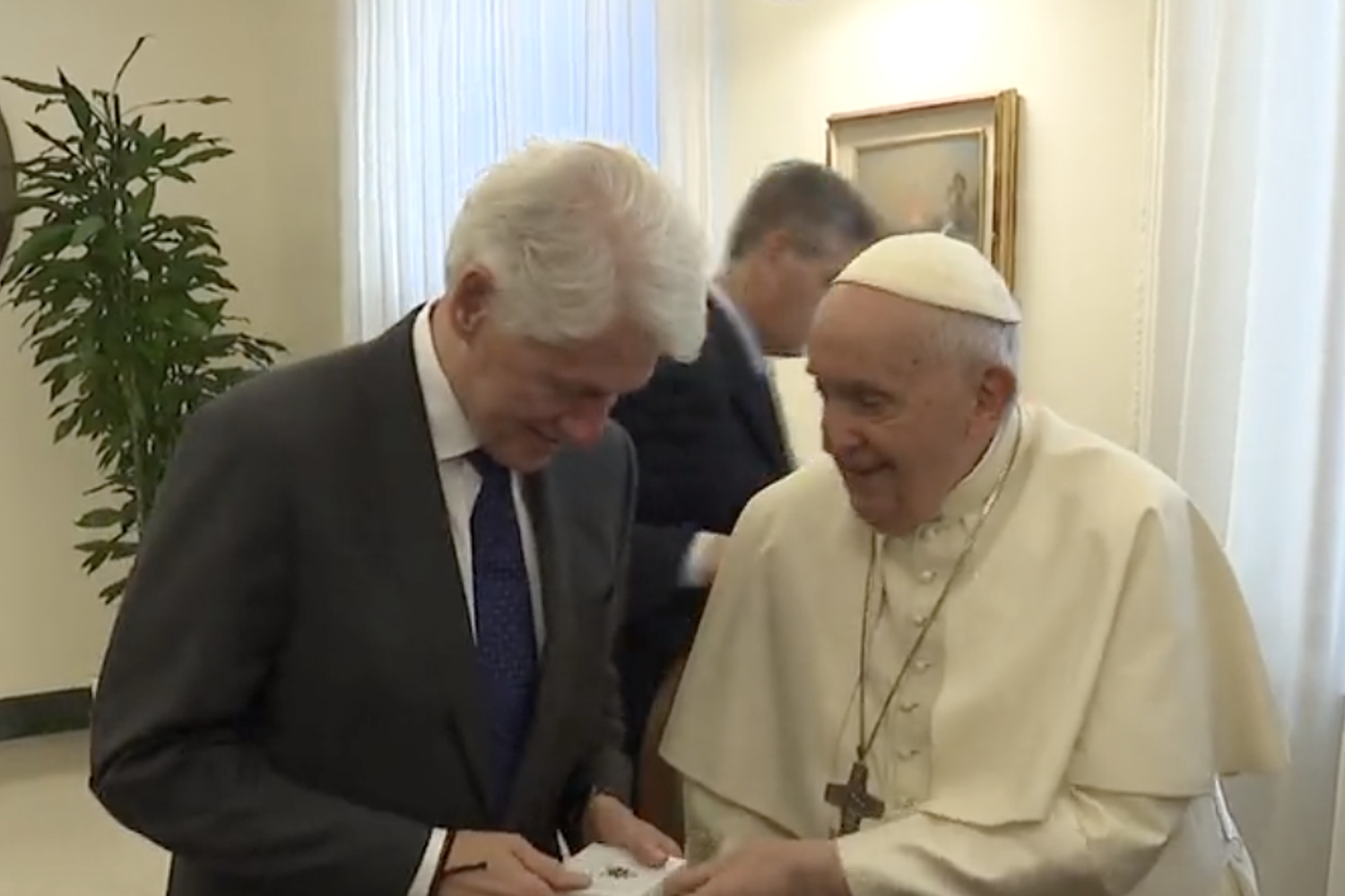 Bill Clinton e Papa Francesco