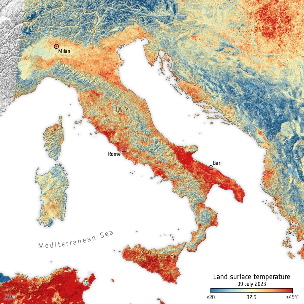 A Roma raggiunti i 46 gradi&nbsp;