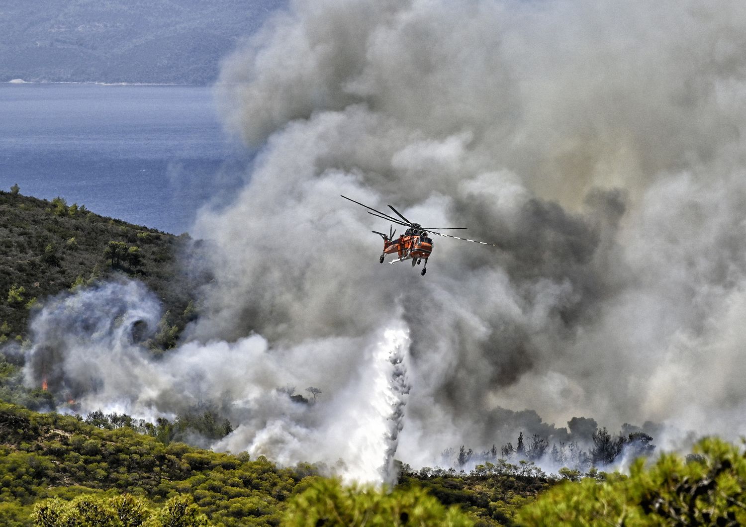 grecia incendio italia canadair