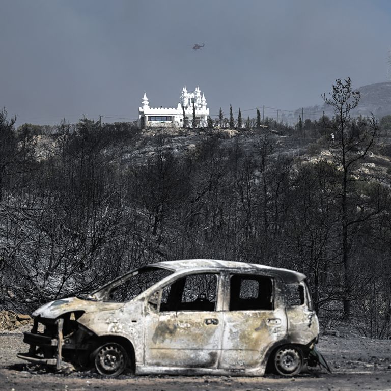 foto grecia incendi rodi corfu