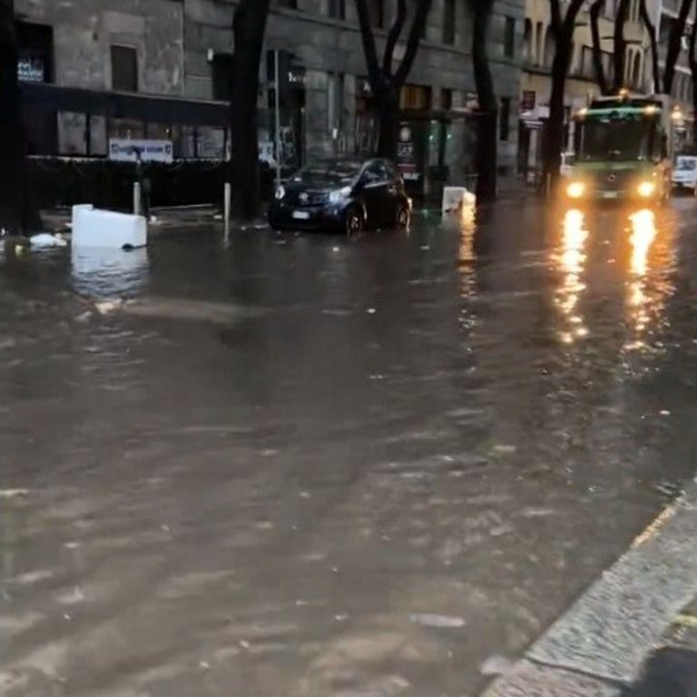 Milano, maltempo
