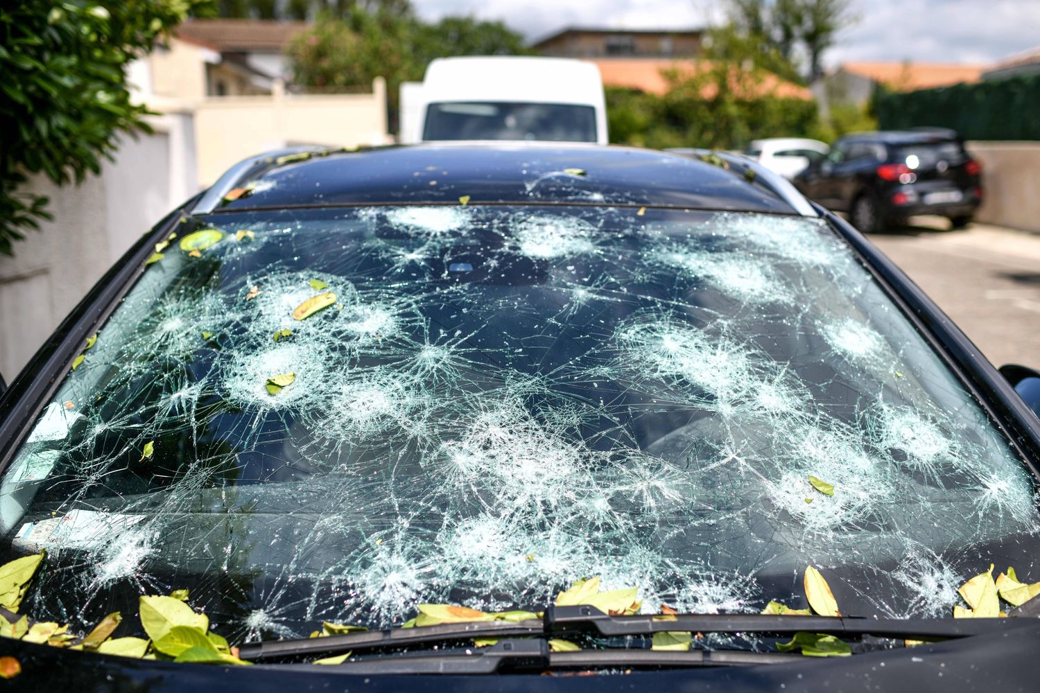 I danni della grandine sulle auto