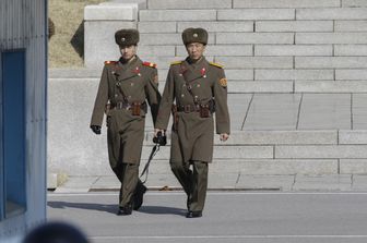 Soldati della NordCorea e SudCorea vicini al 38esimo parallelo&nbsp;