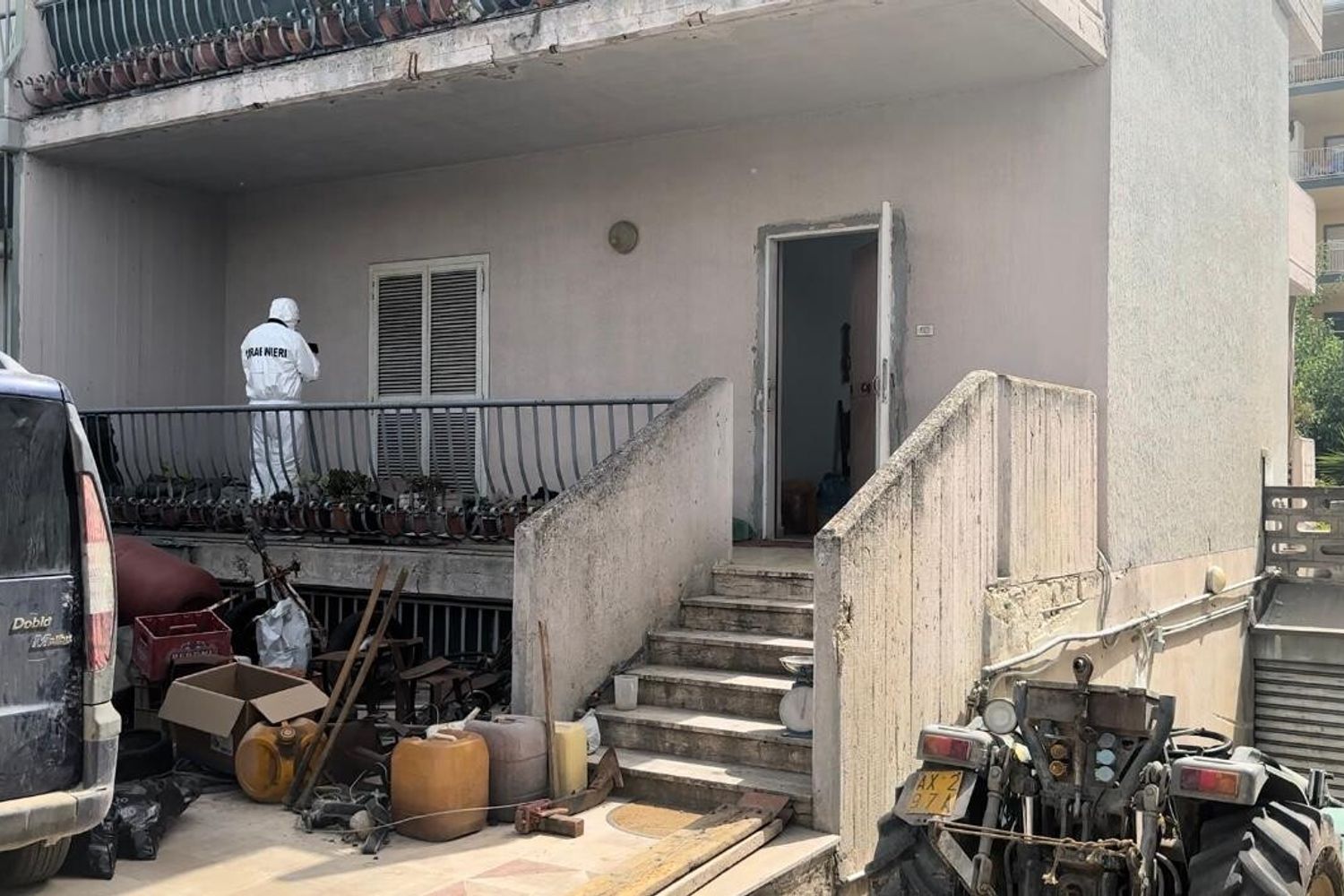 La casa dove sono stati trovati morti Raffaella Angela Dimiccoli e il figlio Michele Caporusso&nbsp;