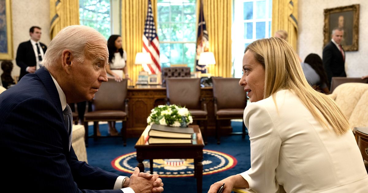 Biden a Meloni: "Grazie per la leadership nel G7, nella NATO e nell