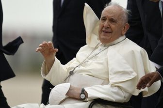 &nbsp;Papa Francesco arrivato a Lisbona