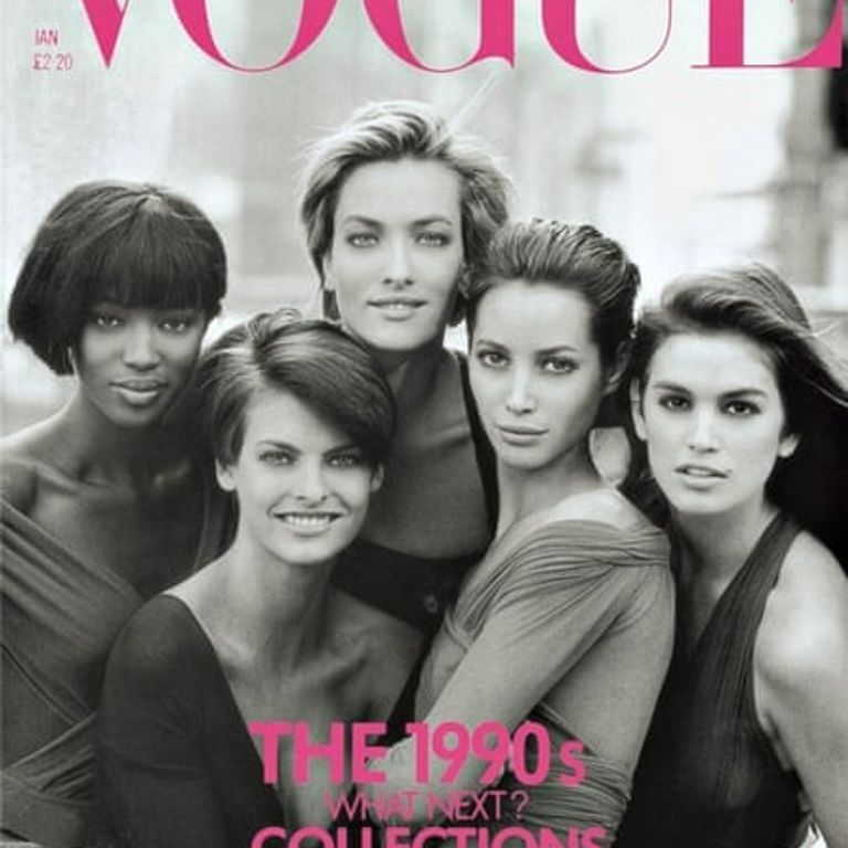 La copertina di Vogue del 1990