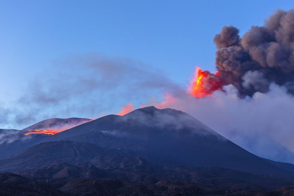 Un'eruzione dell'Etna