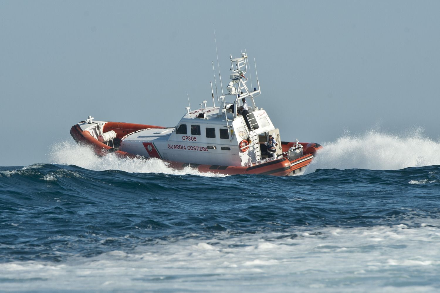 Una motovedetta della Guardia Costiera