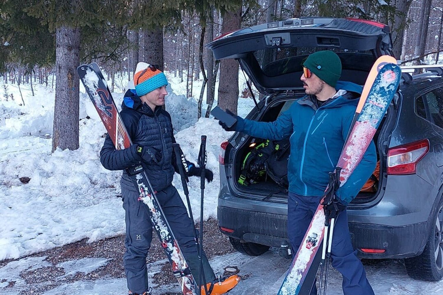 &nbsp;Lorenzo Paroni&nbsp; (a sinistra) e Giulio Alberto Pacchione (a destra): i due finanzieri precipitati in cordata
