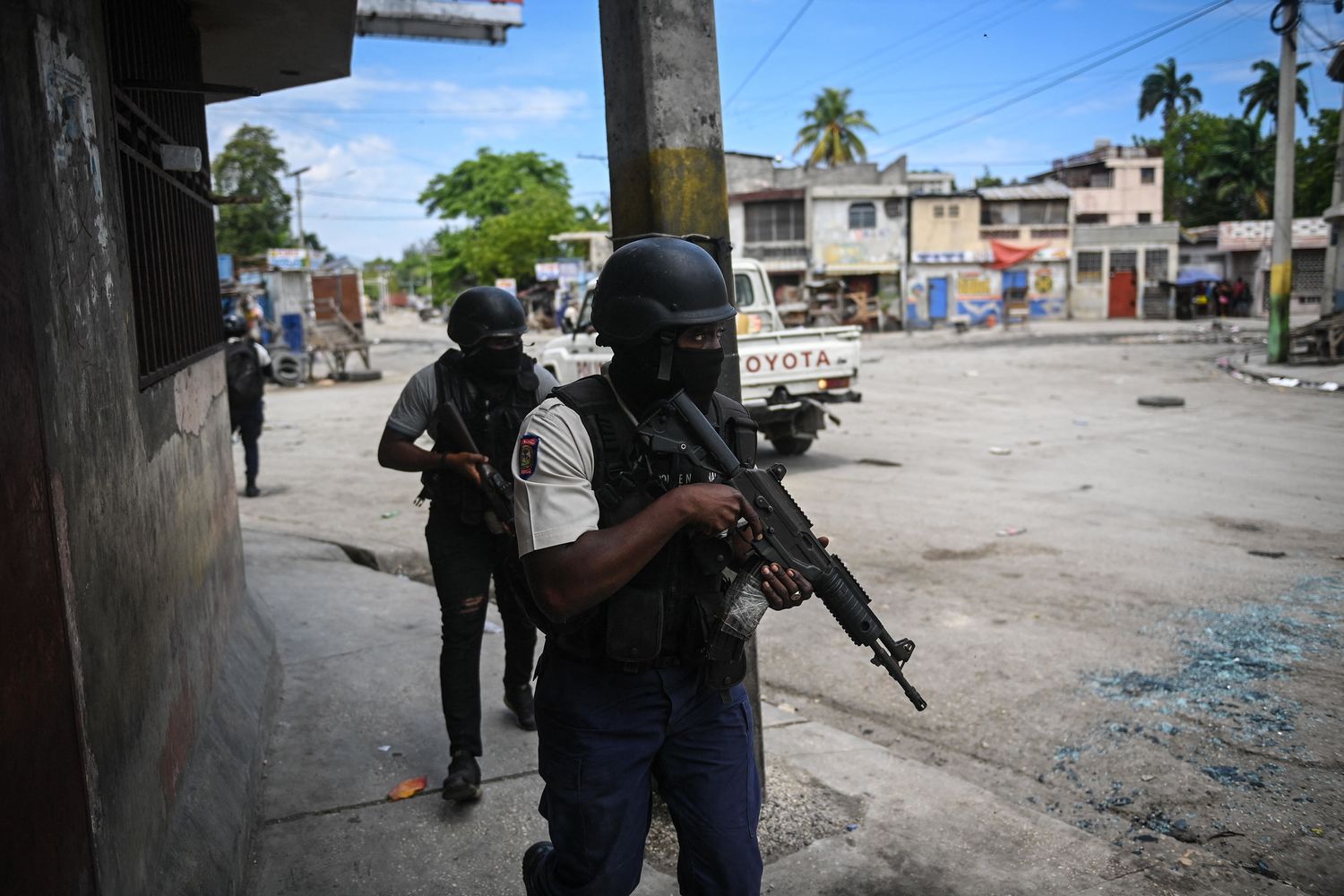 Forze di sicurezza a Port-au-Prince