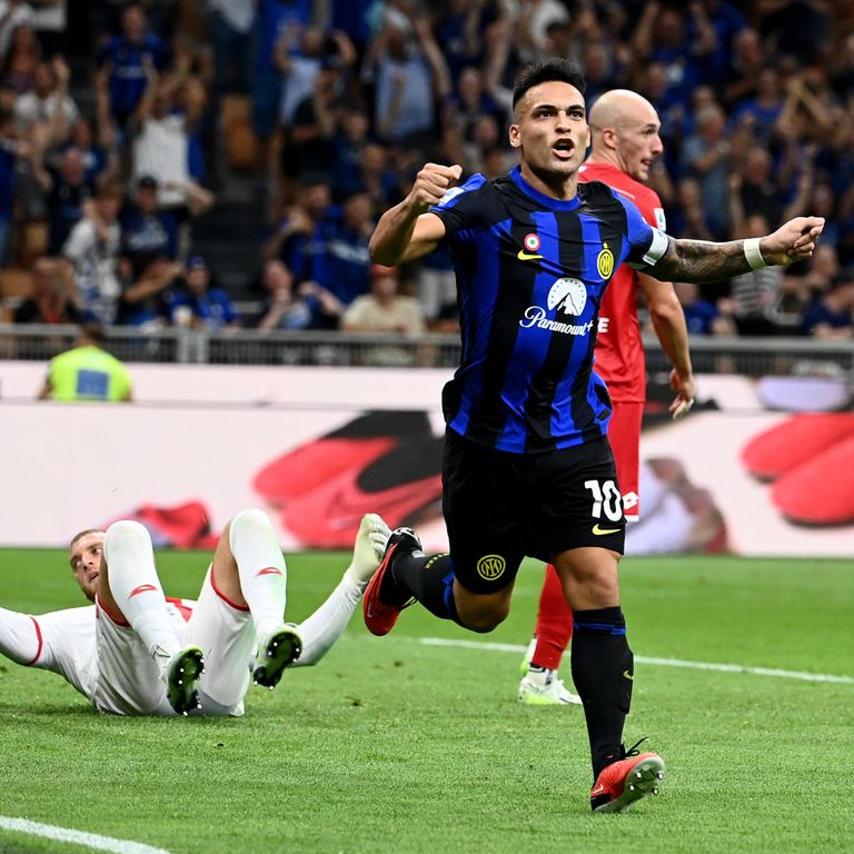 L'esultanza di Lautaro