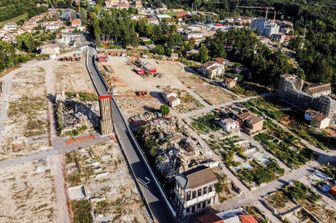 Una veduta di Amatrice quattro anni dopo il sisma