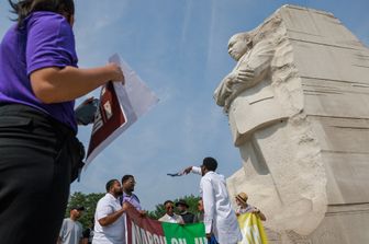 Il monumento a Martin Luther King a Washington DC
