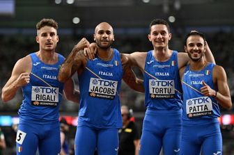 Staffetta italiana ai mondiali di Budapest